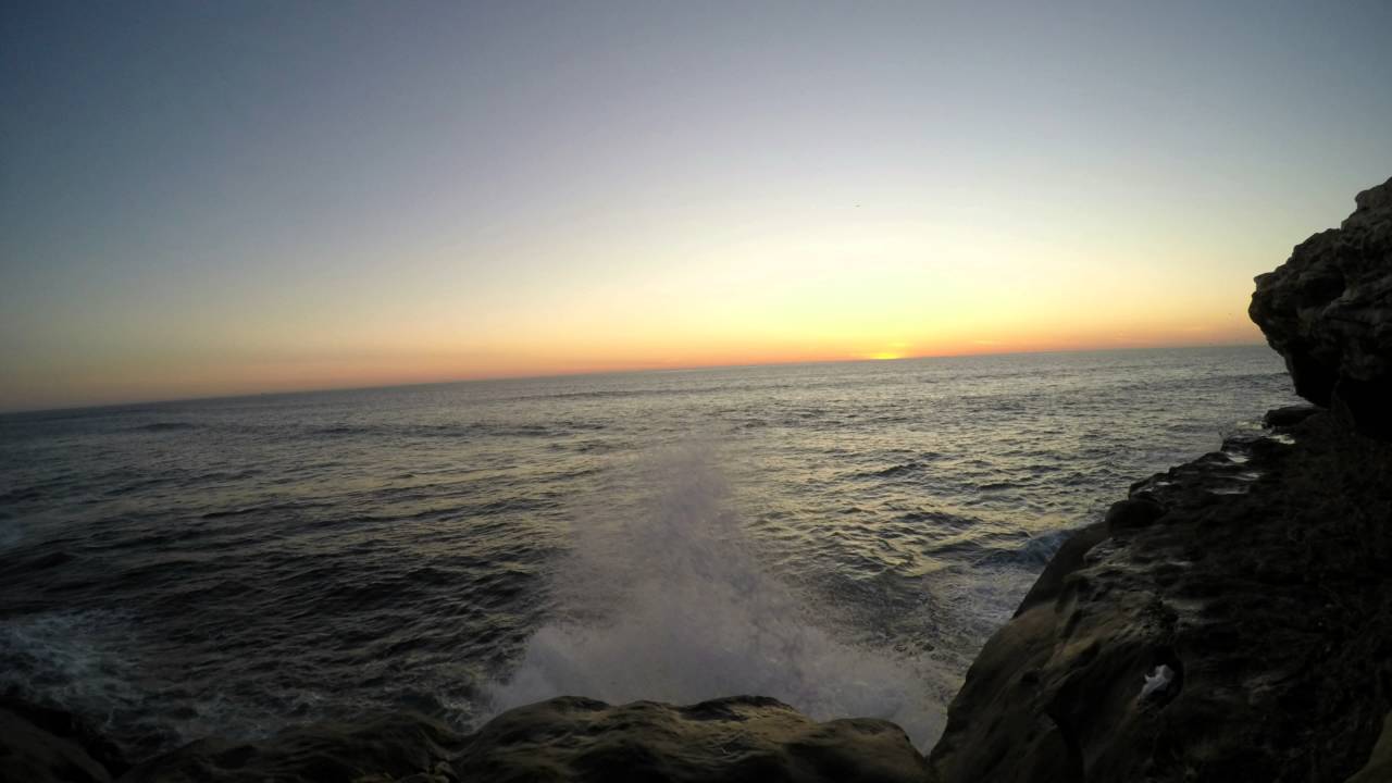 Sunset Cliffs San Diego California Time Lapse  4K