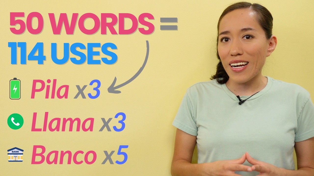Unlock 100+ Meanings with Just 50 Spanish Words!