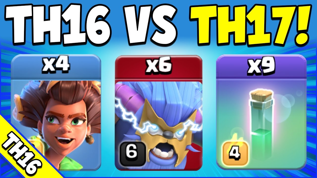 Super Yetis + Invisibility Walk = Best TH16 vs TH17 Attack Strategy (Clash of Clans)