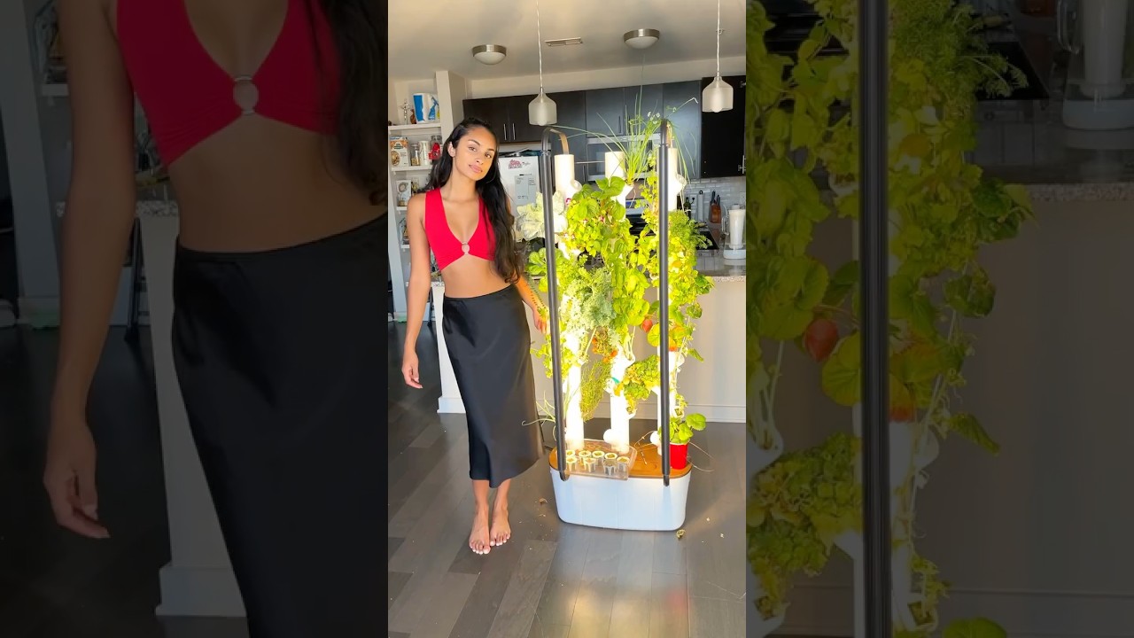 Rating food I&rsquo;ve grown in my indoor apartment garden #growyourownfood #indoorgarden #apartmentgarden