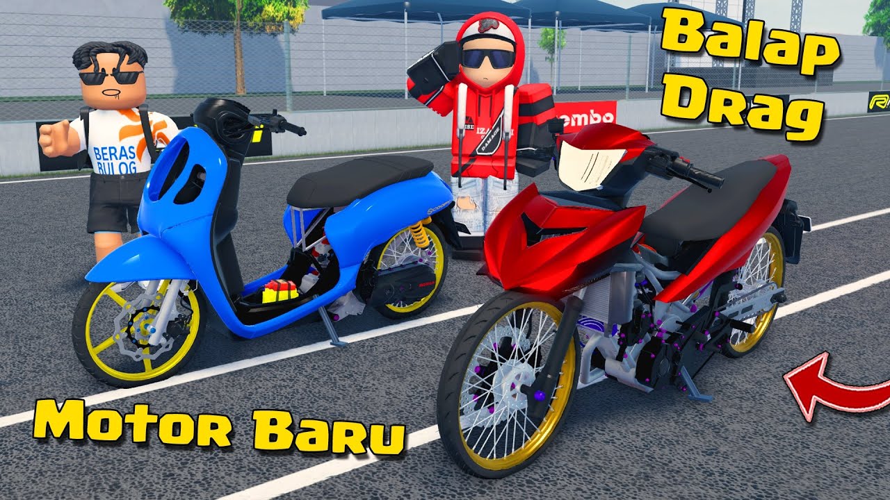 BELI MOTOR DRAG LANGKAH LANGSUNG BALAPAN KEREN BANGET DI ROBLOX