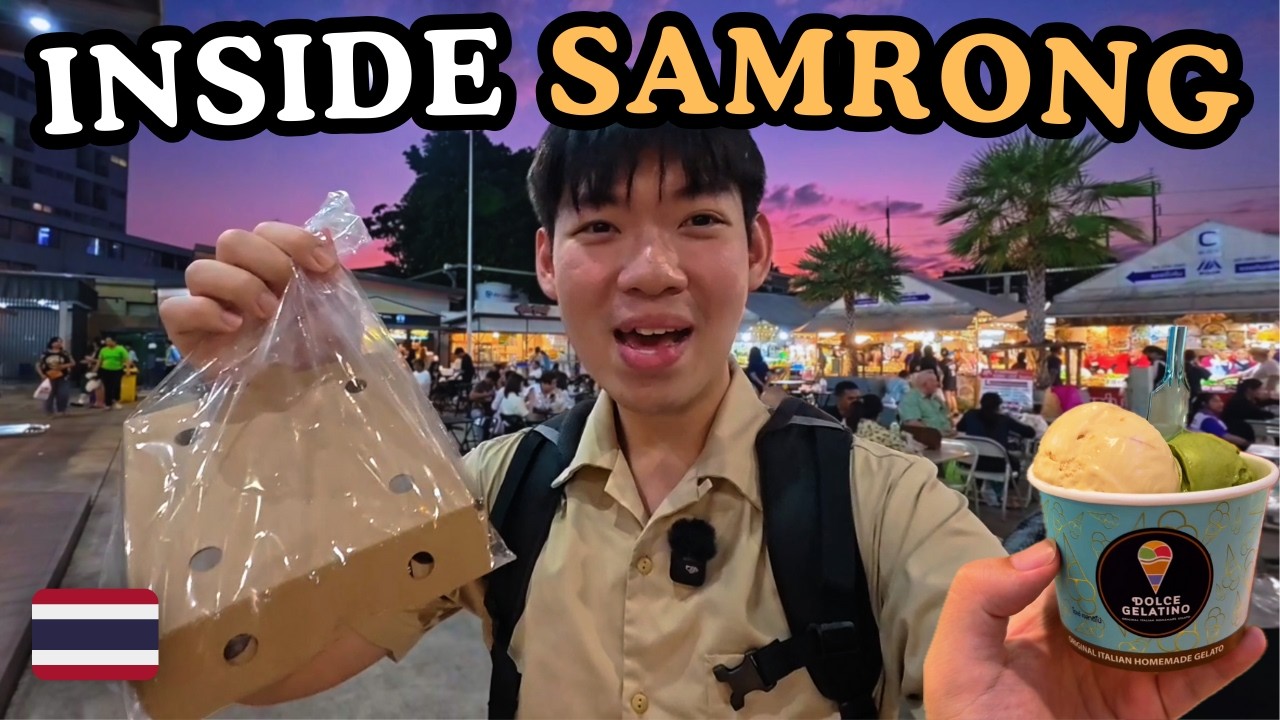 Inside BTS Samrong: Bangkok’s Underrated Local Neighborhood 🇹🇭 (Malls,Markets & Street Food)!