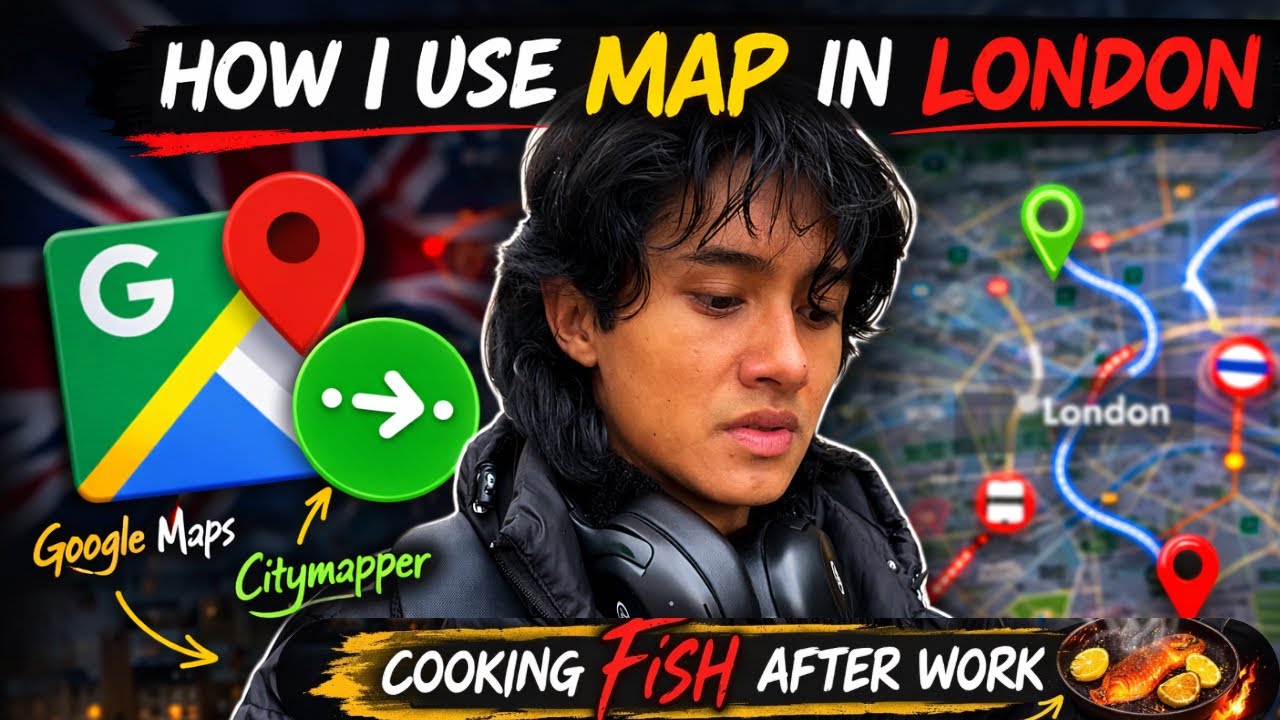 How to Use Citymapper, Google Maps & cooking fish in London 🇬🇧 | Transport Guide for Beginners