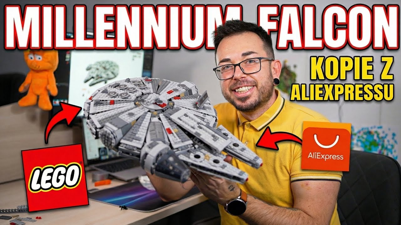 Stavím Millennium Falcon za 600Kč z Aliexpressu 🤩. Jaká je kopie Lego stavebnice? 🤔