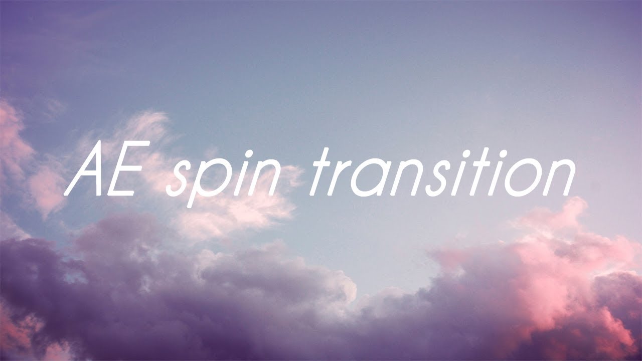 AE tutorial: spins
