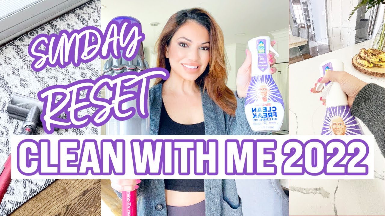 2022 Clean With Me - Taking Down Christmas | Sunday Reset