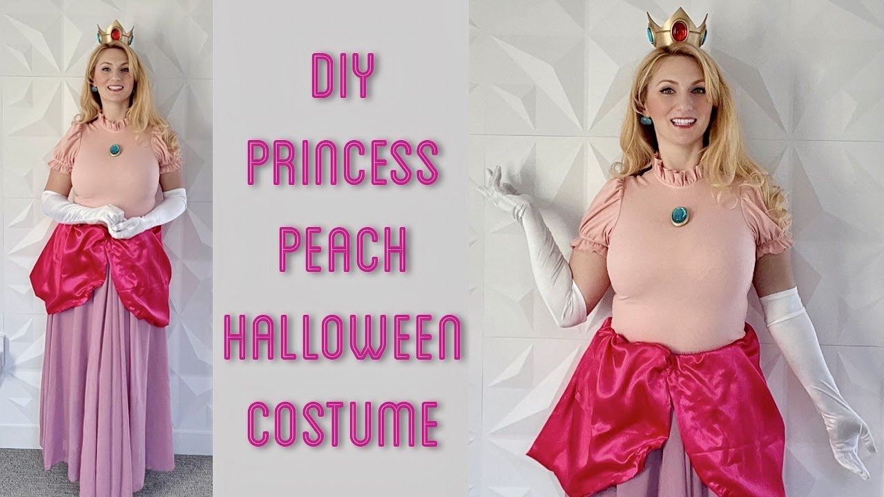 DIY Princess Peach Halloween Costume