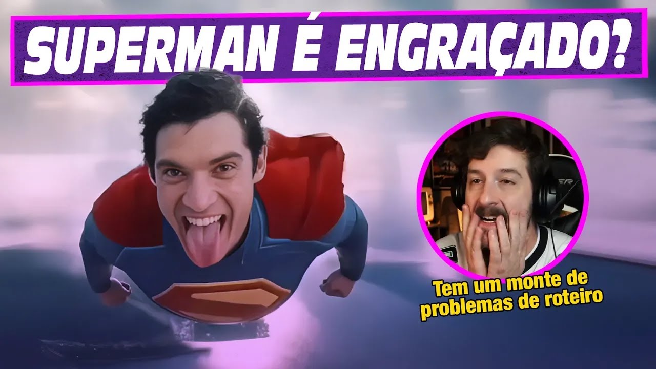 Tentando rir com Superman