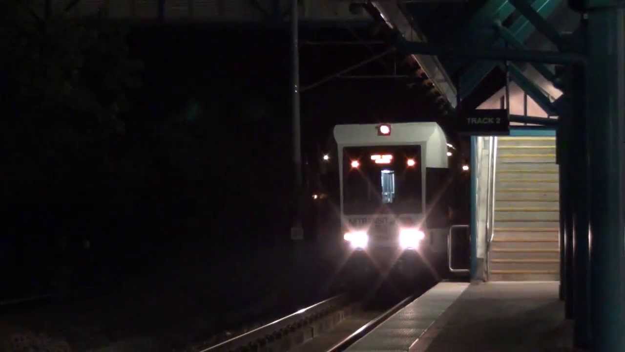 NJT Hudson-Bergen Light Rail Kinkisharyo New Extended LRV #2054 arriving into Port Imperial