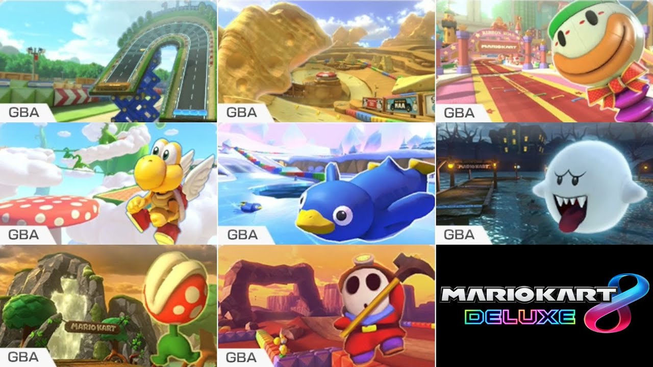Mario Kart 8 Deluxe // All Mario Kart: Super Circuit Courses