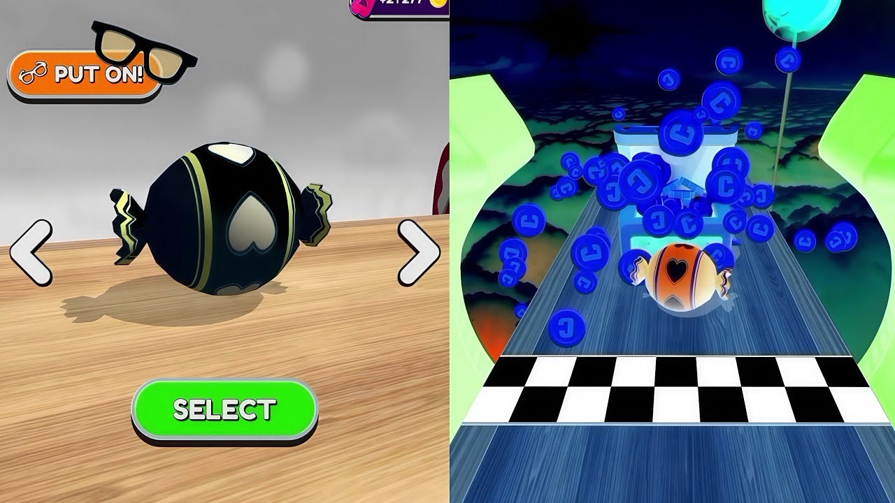 Going Balls Vs Reversed Video Gameplay Super SpeedRun #76