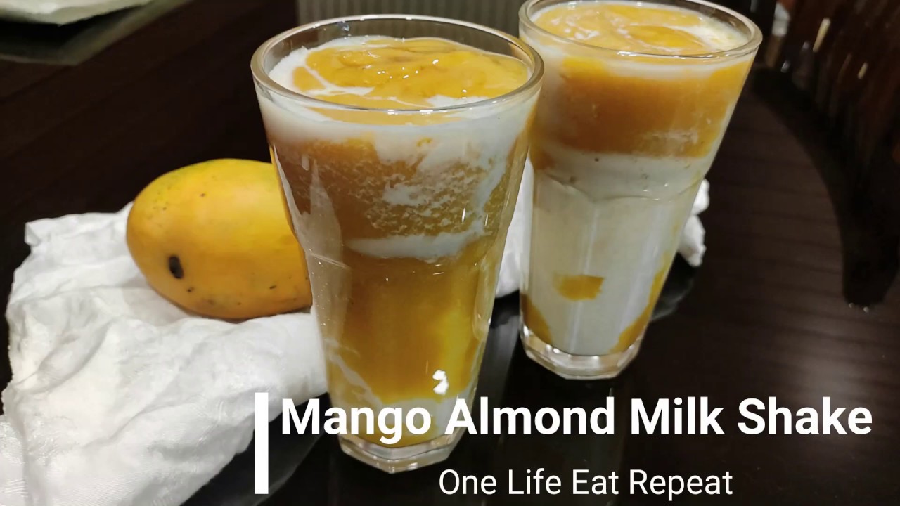 Mango Almond Milk Shake || Mango Shake || Smoothie recipe|| Quick and Easy || Ready in 2 Min
