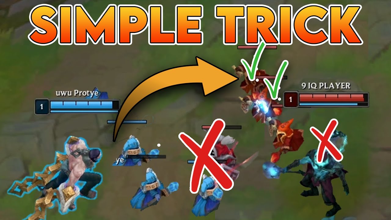 simple trick to win MELEE VS RANGED matchups in league (season 12)