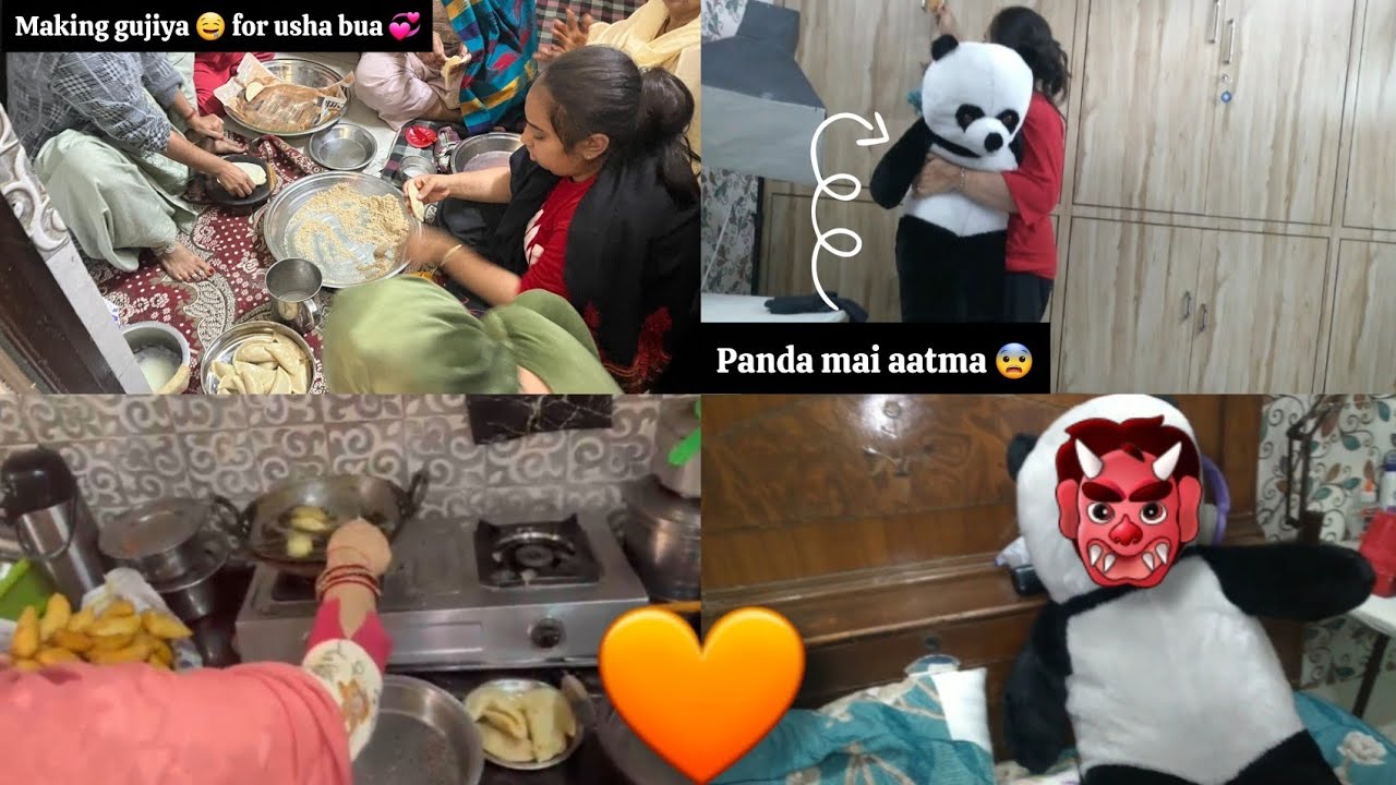 aaj usha bua ke liye bani gujiya 🤤💞