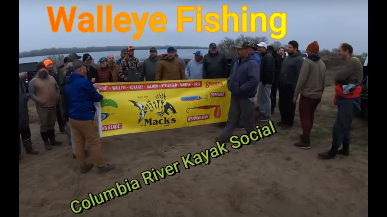 Walleye fishing on the Columbia River from the Kayak