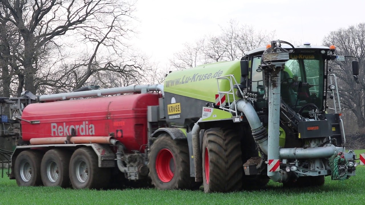 Güllefahren 2018 mit Claas Xerion 4000 Saddletrac
