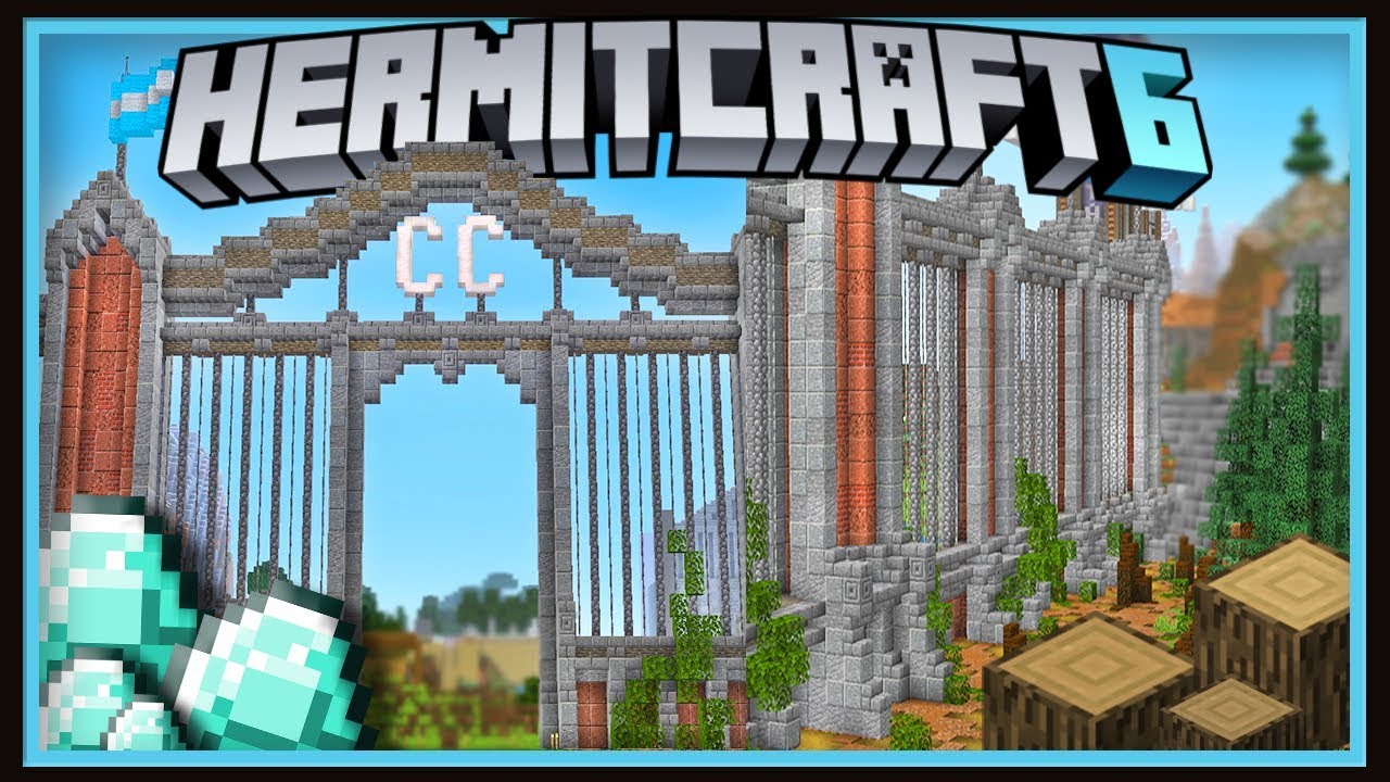 Hermitcraft Season 6: Epic ConCorp Gate Design & DIAMONDS!    (Minecraft 1.13.2 survival  Ep.40)