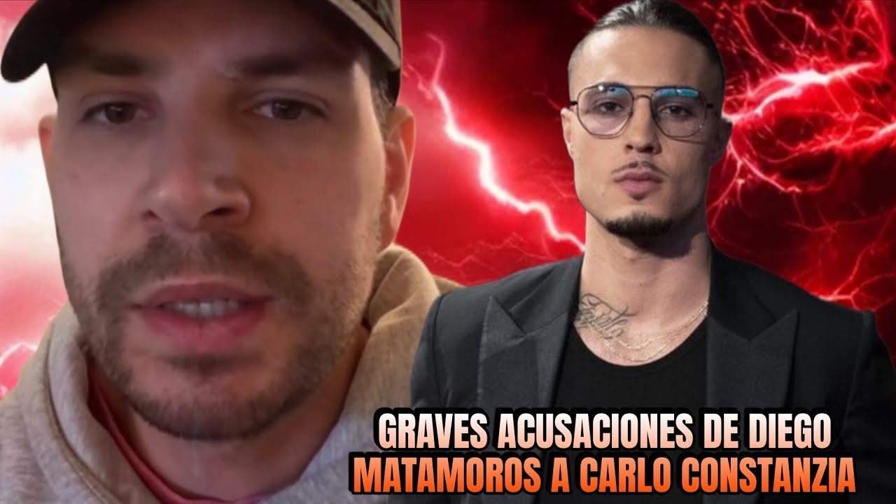 Graves acusaciones de Diego Matamoros a Carlo Constanzia: 