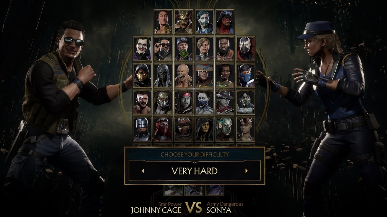Mortal Kombat 11 - Johnny Cage vs Sonya Blade 