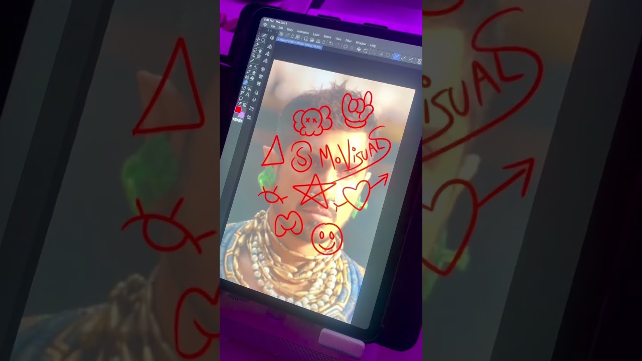 Using the Doodle Grid Method ✍🏼 #digitalart #ipadart #artist #tutorial