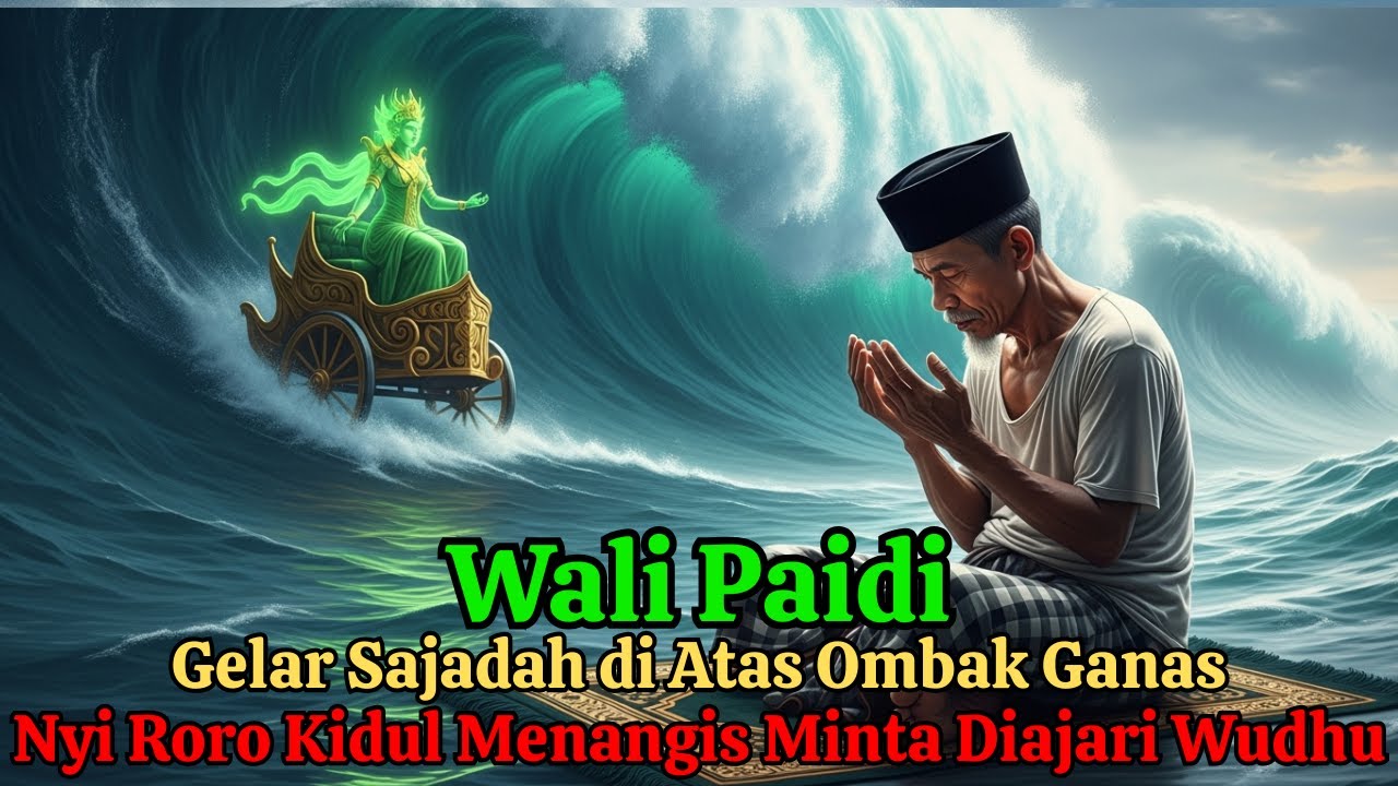 GEGER! Wali Paidi Gelar Sajadah di Atas Ombak Ganas Nyi Roro Kidul Menangis Minta Diajari Wudhu