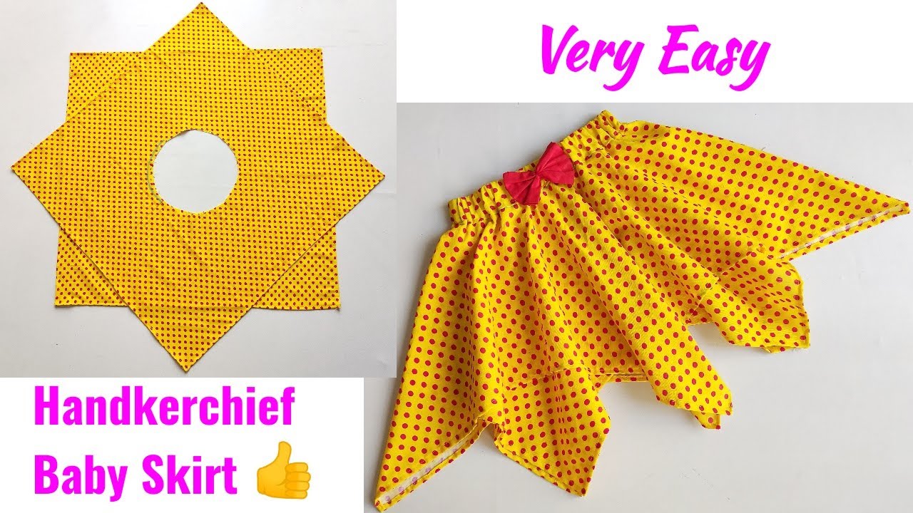 Baby Skirt Cutting And Stitching | Handkerchief Baby Skirt Cutting And Stitching | Baby Skirt