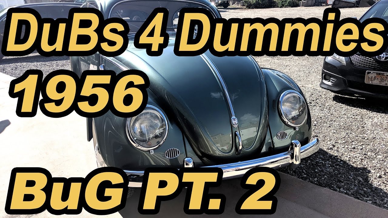Классический VW BuGs Volkswagen 4 Dummies 1956 Oval Beetle Restor Pt.2
