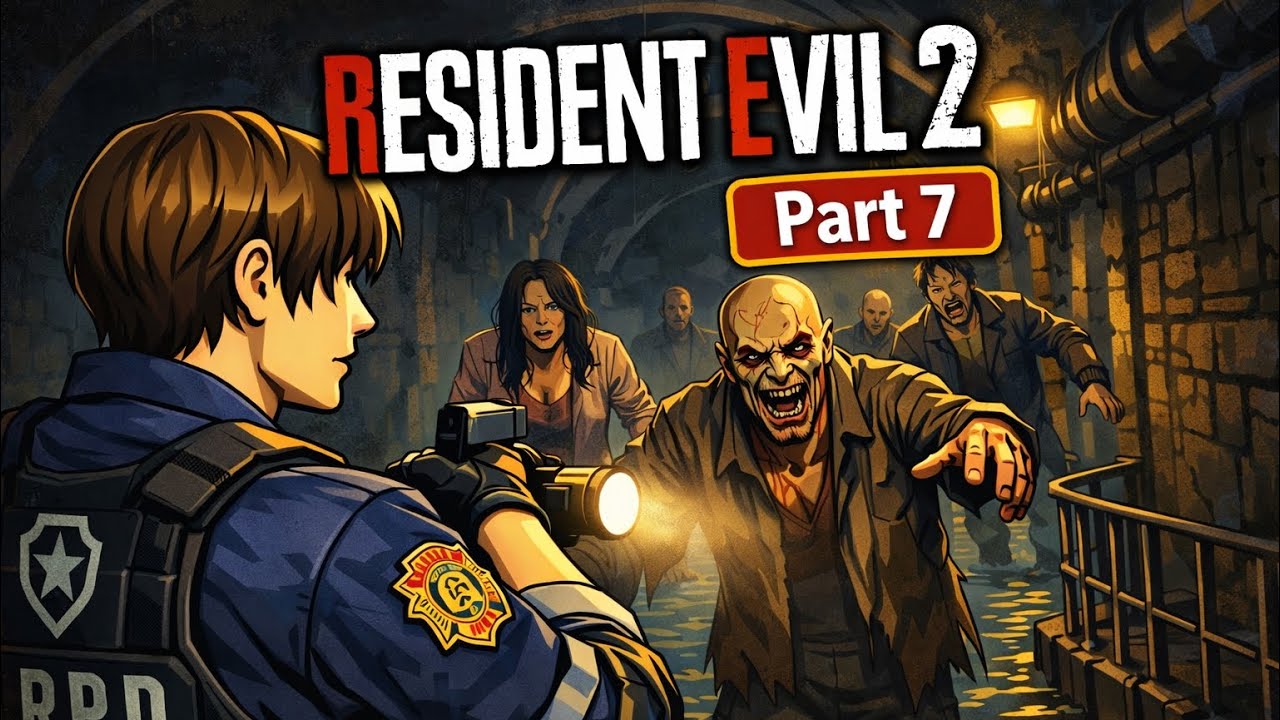 These sewers are not it …. Hell NOOOO (Resident Evil 2)