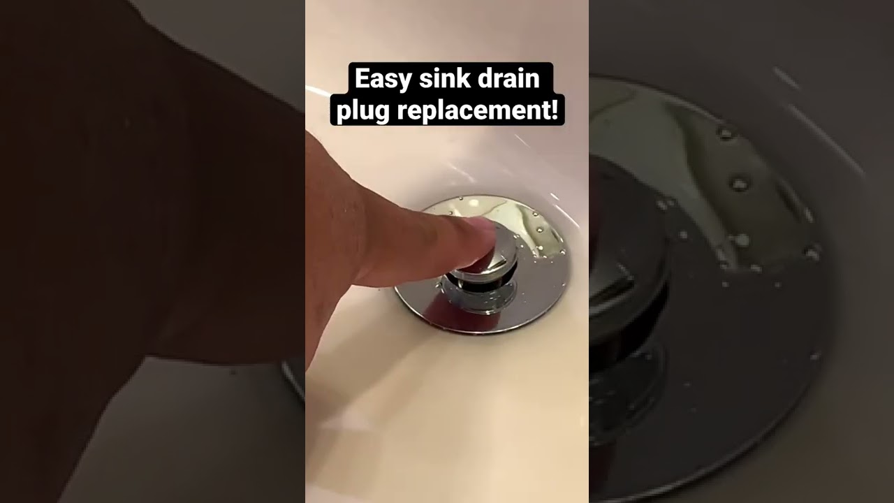Super simple sink drain plug!