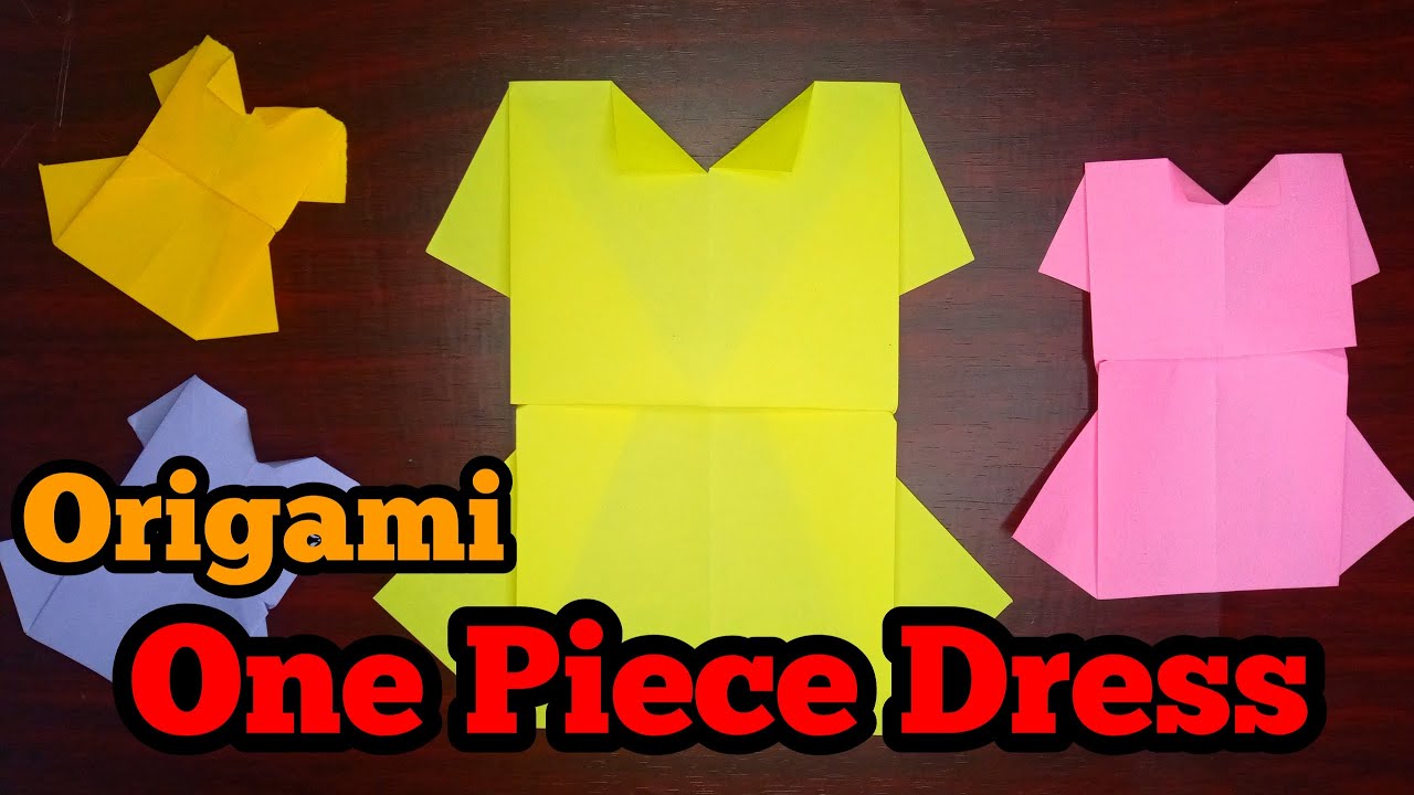 How To Make A Easy Paper Origami Clothes | Origami One Piece Dress | Marki's Origami