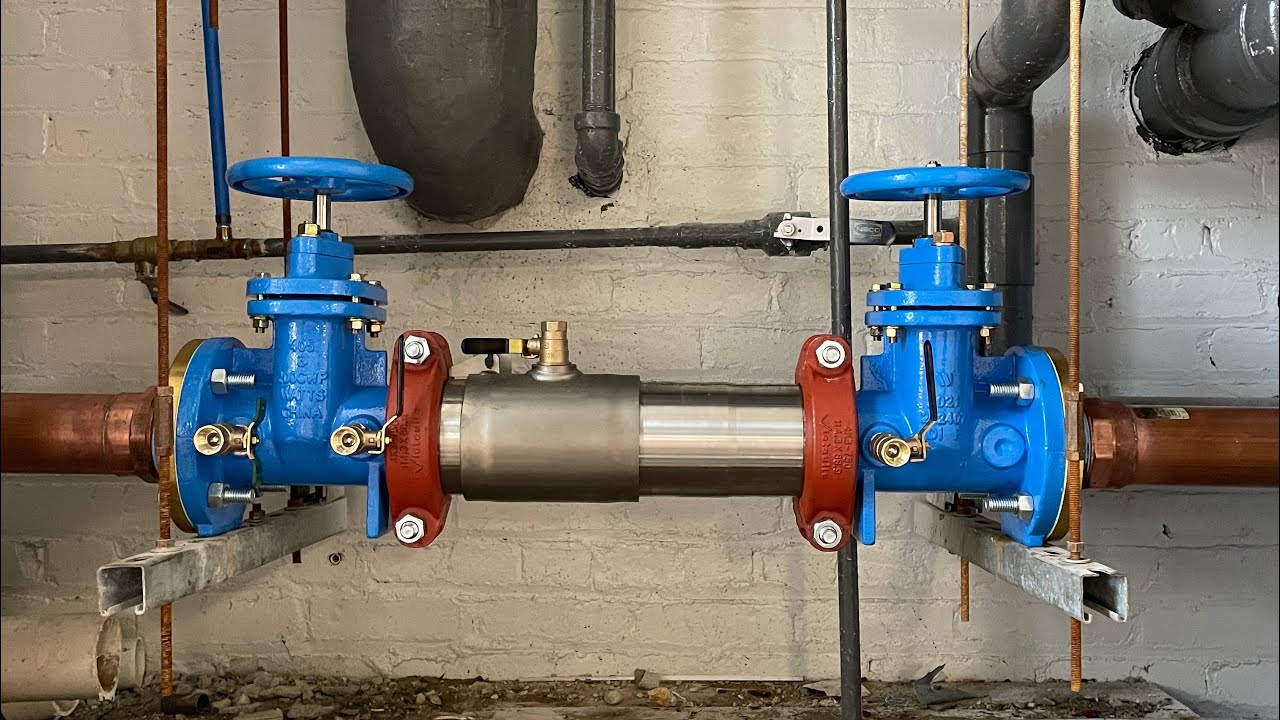 Installation 3” Watts 957 OSY Backflow Prevention Device Before Heading to South Carolina