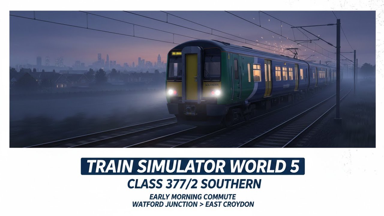 Watford junction - East Croydon Train Sim World 5 early morning commute
