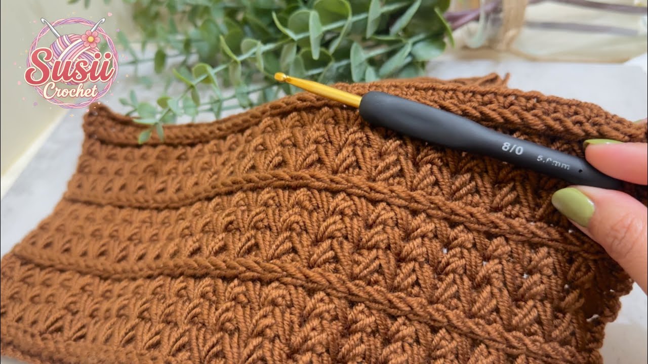 Este diseño a Crochet hace que cualquier manta se vea elegante. La más FÁCIL que vas a TEJER!