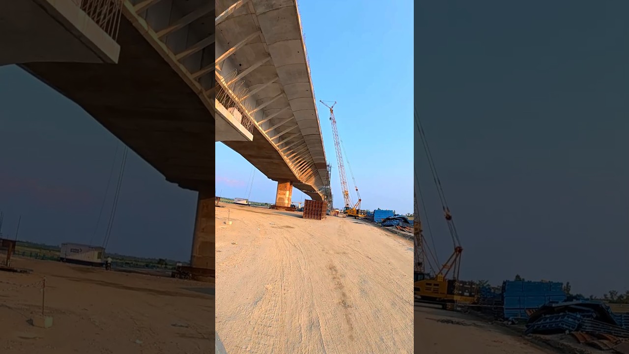 Assam's largest bridge, Dhubri  Phulbari Bridge, is under 🏗️ construction #dhubri_bridge