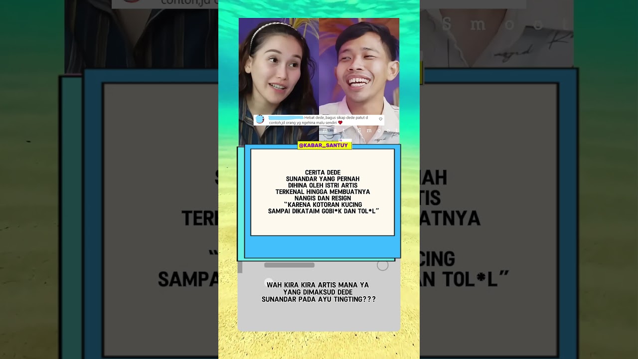 Cerita Dede Sunandar Yang Pernah Dihina Oleh Istri Artis Terkenal #dede #ayutingting