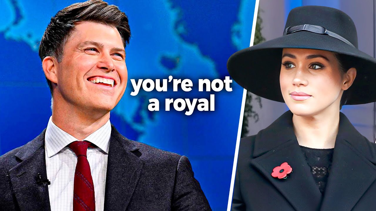 Colin Jost Brutally MOCKS Meghan Markle Live on SNL