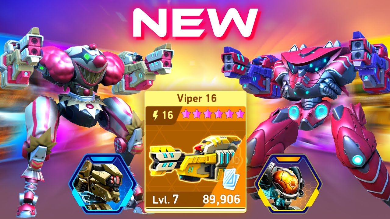 NEW WEAPON Viper 16 & Panther Redox Guardian Solis - Mech Arena