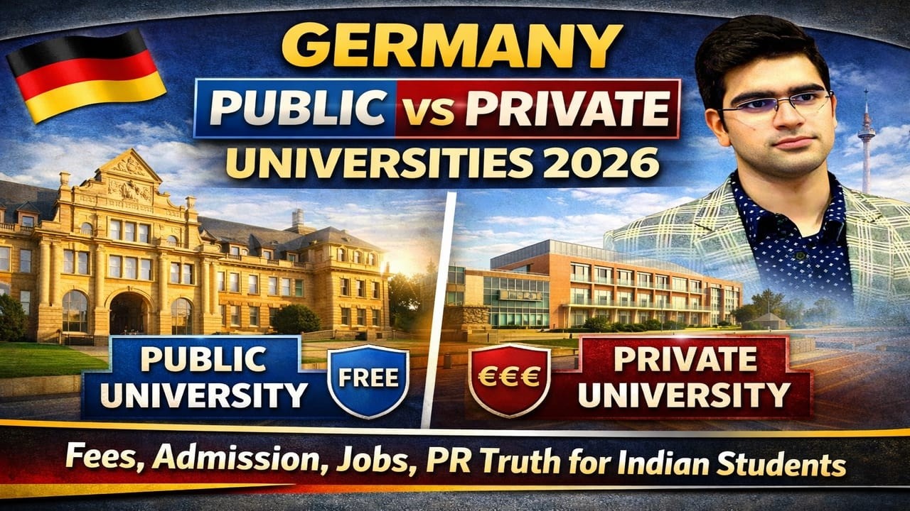Germany Public vs Private Universities 2026 | Fees, Admission, Jobs, PR Truth for Indian Students