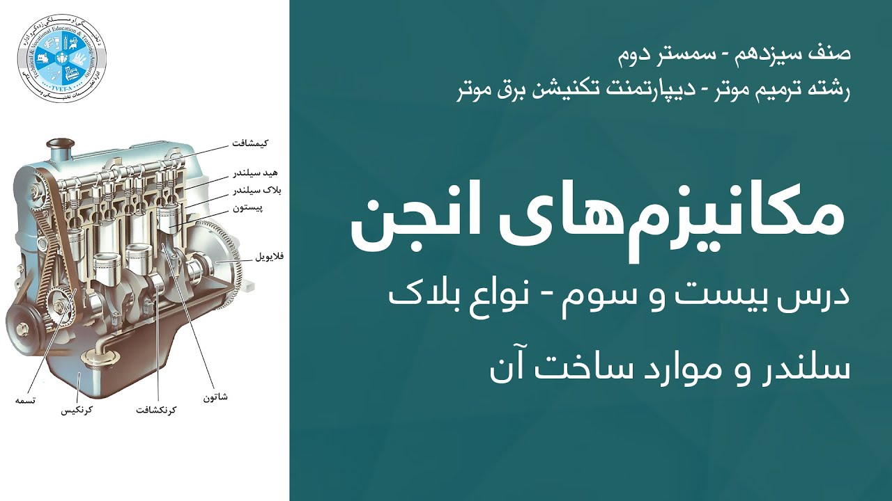 Engine Mechanisms   – Lesson 23 | میکانیزم های انجن –  درس 23 – انواع بلاک سلندر و موارد ساخت آن