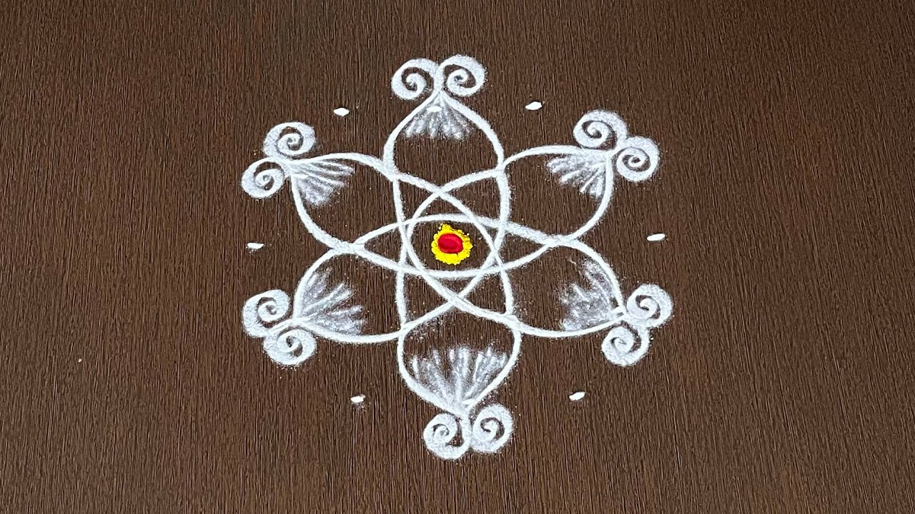 5×3dots Easy Daily Muggulu | Thipkyanchi,Festival Rangoli | Easy Chukkala Muggulu #Star Rangoli