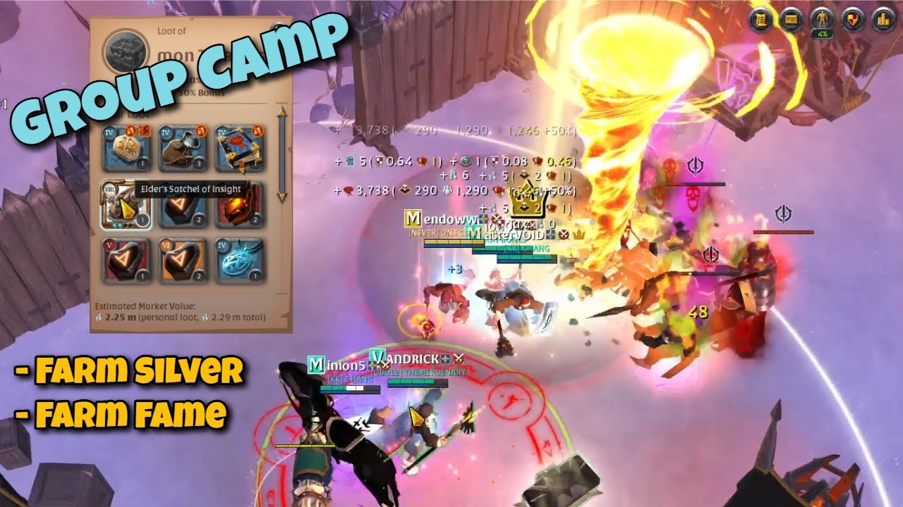 Albion Online Group Camp Best Farm Silver And Fame