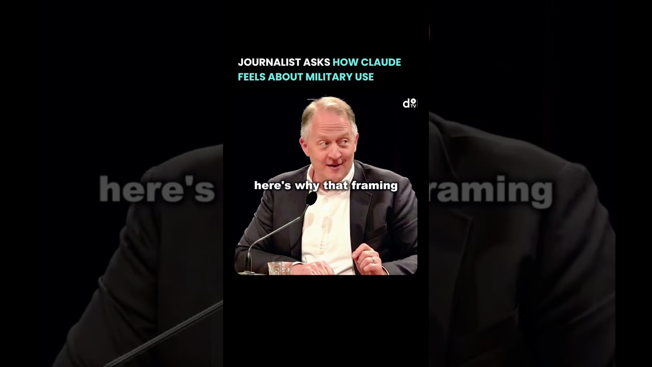 JOURNALIST ASKS HOW CLAUDE FEELS ABOUT MILITARY USE