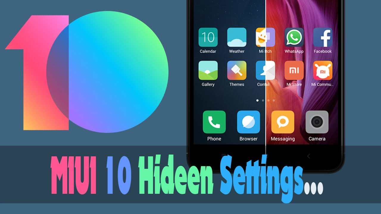 MIUI 10 Hidden Settings | #MIUI10