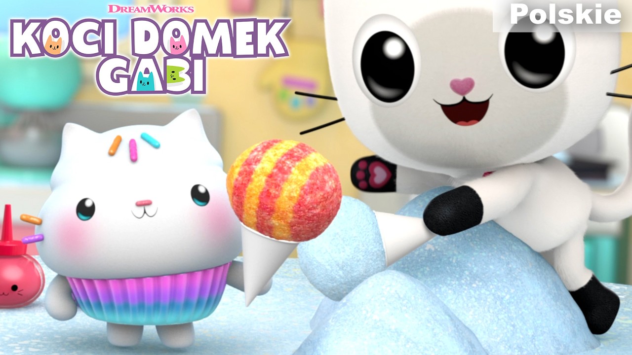 Śnieg WEWNĄTRZ Kociego Domku!? 🥶 Zr&oacute;bmy lody 🍧 | KOCI DOMEK GABI | Netflix