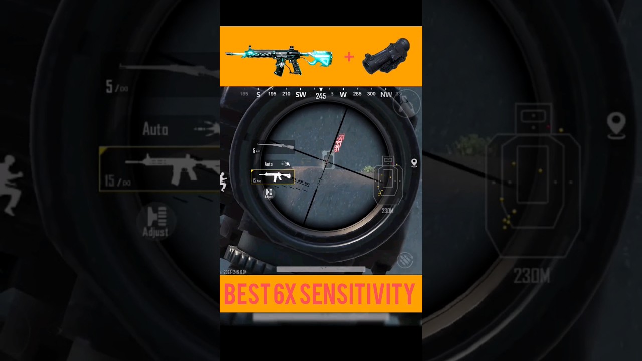 Best m416 6x spray sensitivity for BGMI 
