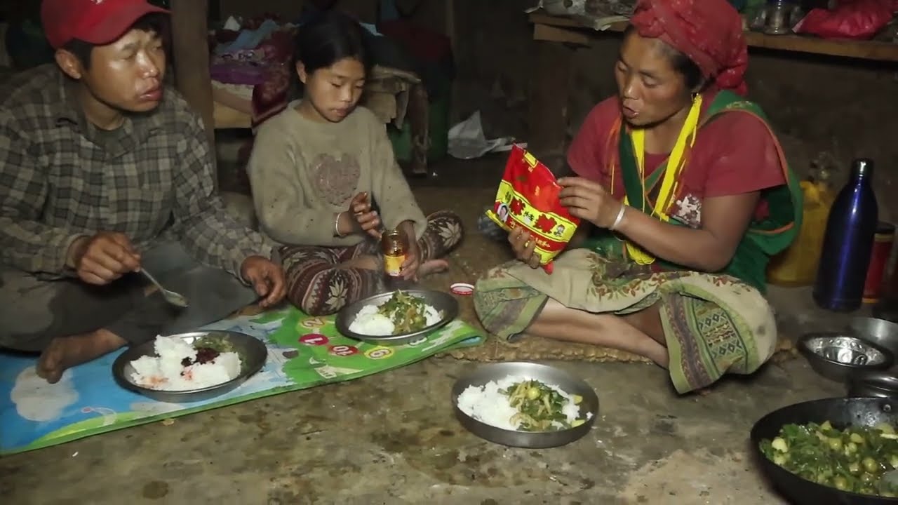 Happy family in village || Nepali village
