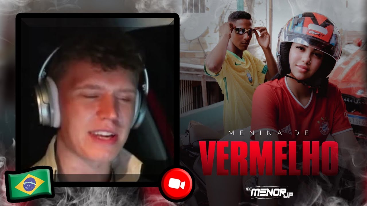 FIRST REACTION TO Menina de Vermelho - MC Menor JP | Brazilian Music Reaction
