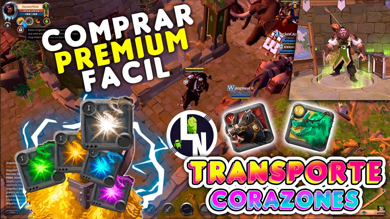 Transporte de Corazones 🔥 Como Hacer Silver Fácil en Albión Online ✔ Comprar Premium Rápido 2023