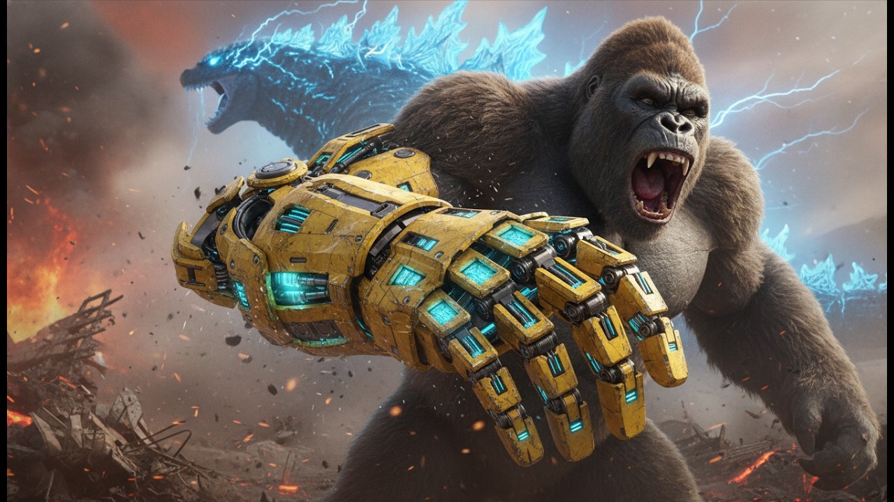 KingKong🦍🦁🐶Godzilla x Kong Đế chế mới Cánh tay xương ngoài của Kong ClipZone Những pha hành động