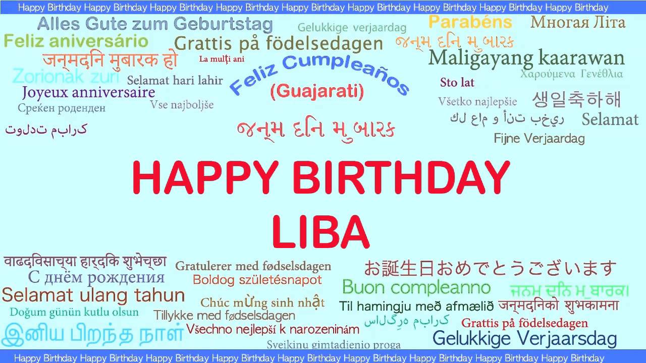 Liba   Languages Idiomas - Happy Birthday